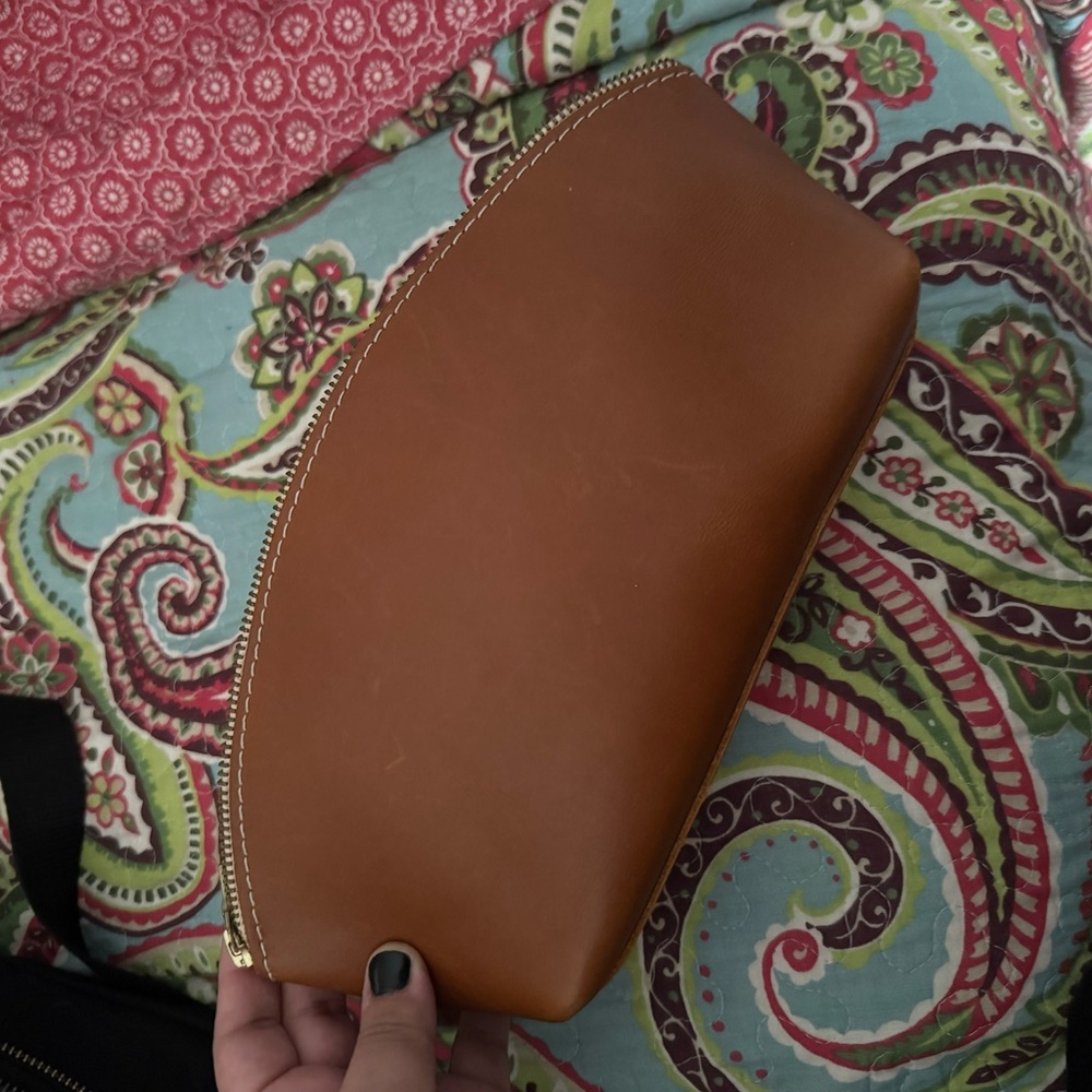 Portland leather Brown Leather Pouch